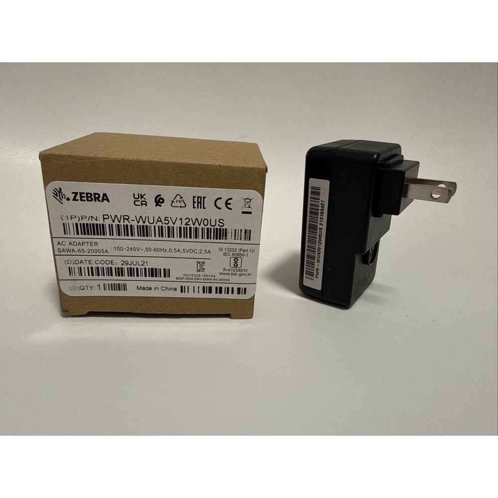 Zebra PWR-WUA5V12W0US AC Adapter for Zebra. NWB